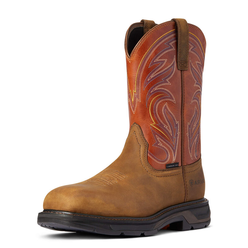 Ariat Workhog Xt Cottonwood Carbon Toe - Miesten Ruskea Työsaappaat ( GRJWEF-587 )